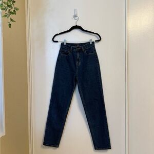 Fashion Nova Dark Blue Straight Leg Jeans